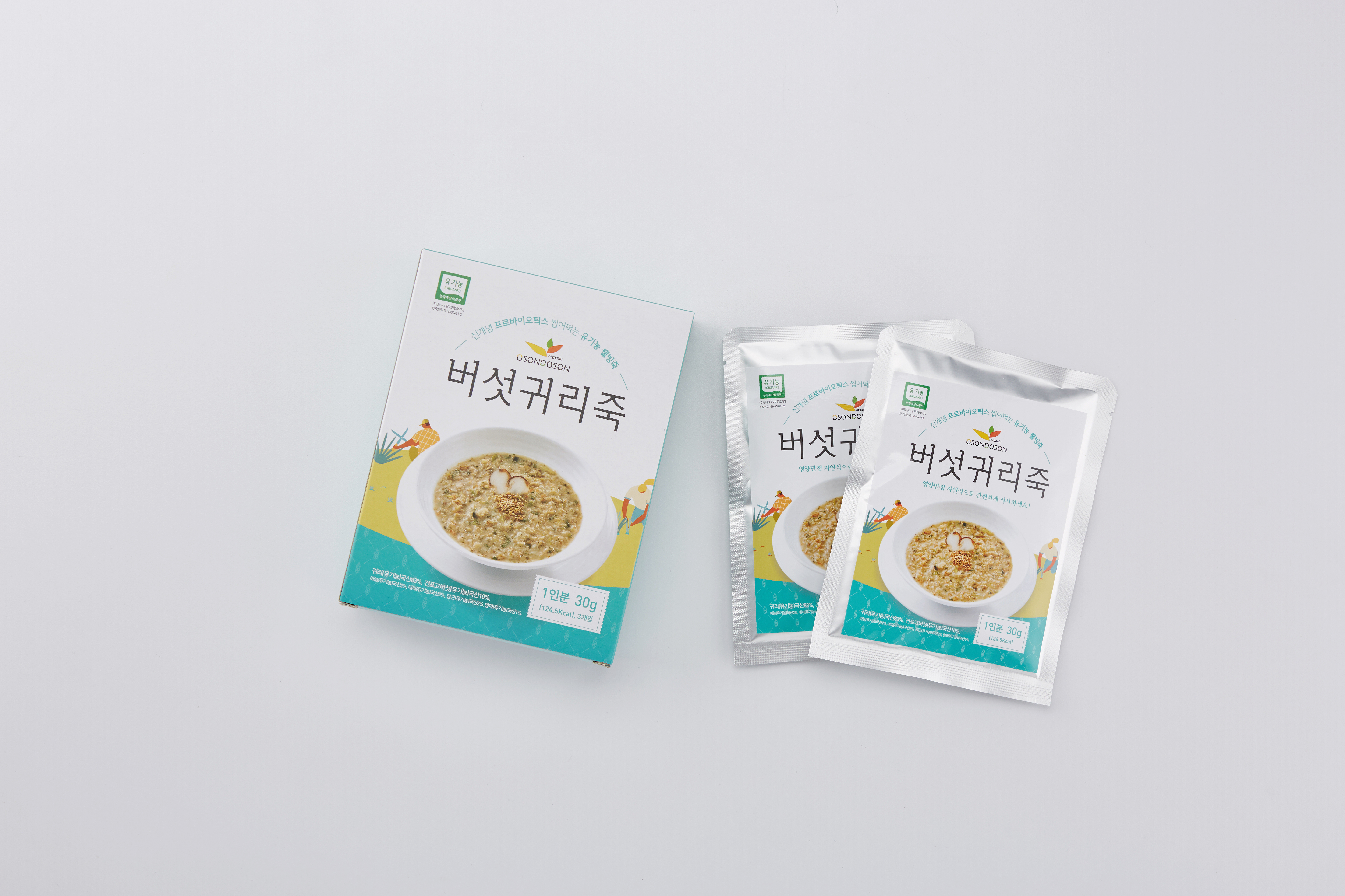 유기농 버섯귀리죽 30g * 3팩
