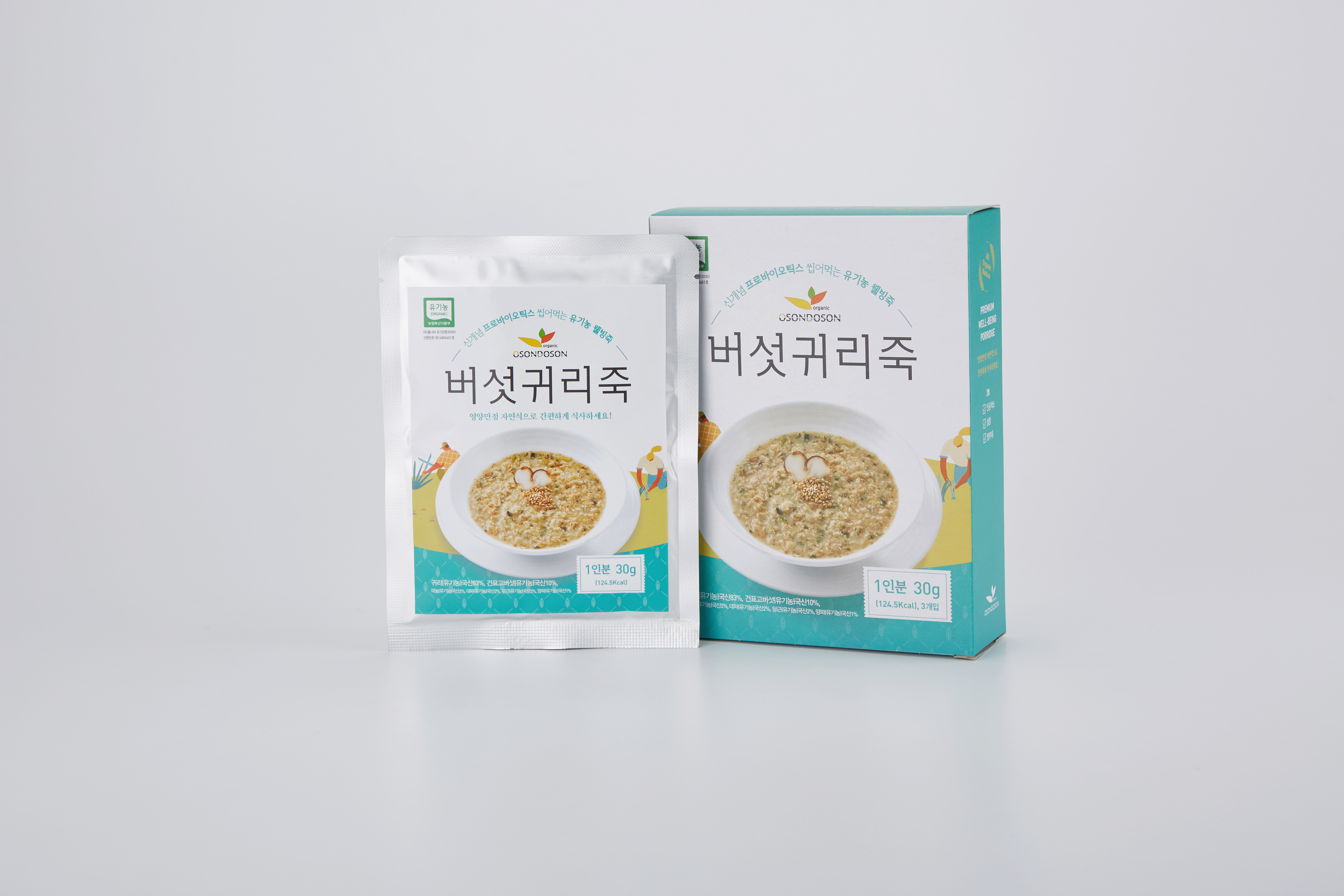 유기농 버섯귀리죽 30g * 3팩